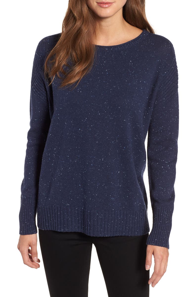 Caslon<sup>®</sup> Back Zip Pullover, Main, color, 