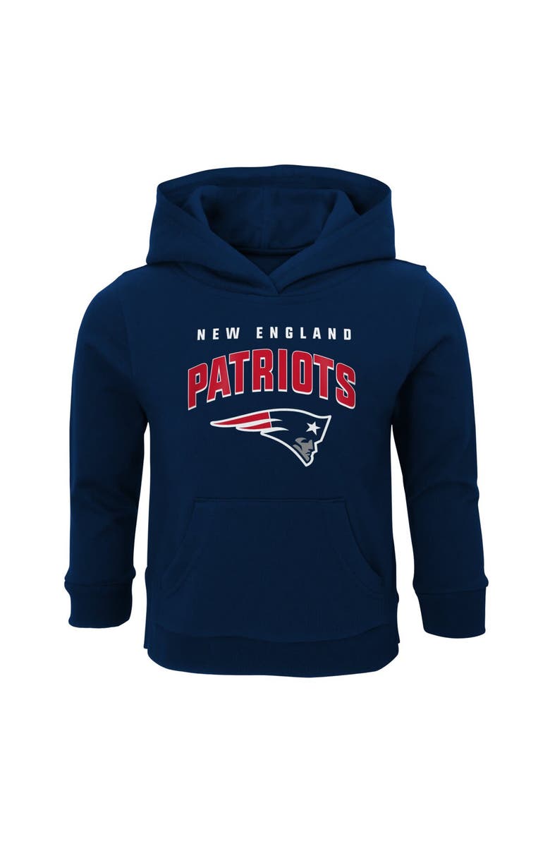 Outerstuff Toddler Navy New England Patriots Stadium Classic Pullover Hoodie, Main, color,