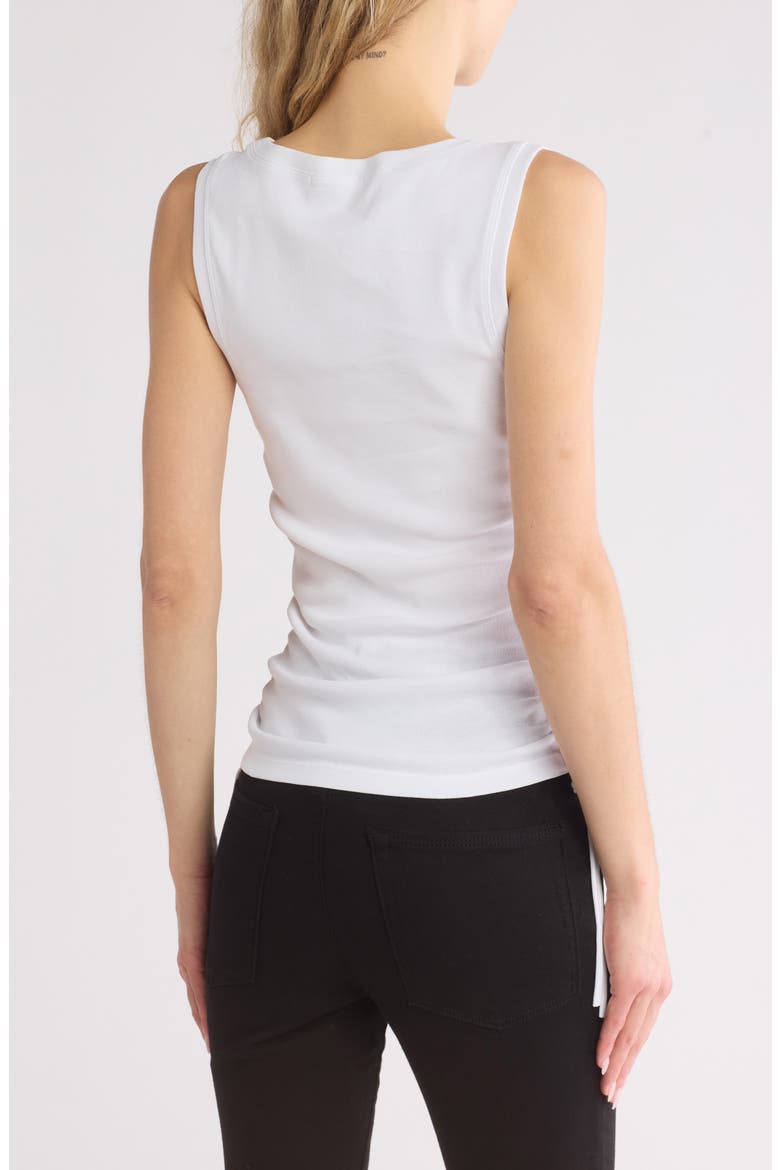 Ruched Tank, Alternate, color, WHITE001