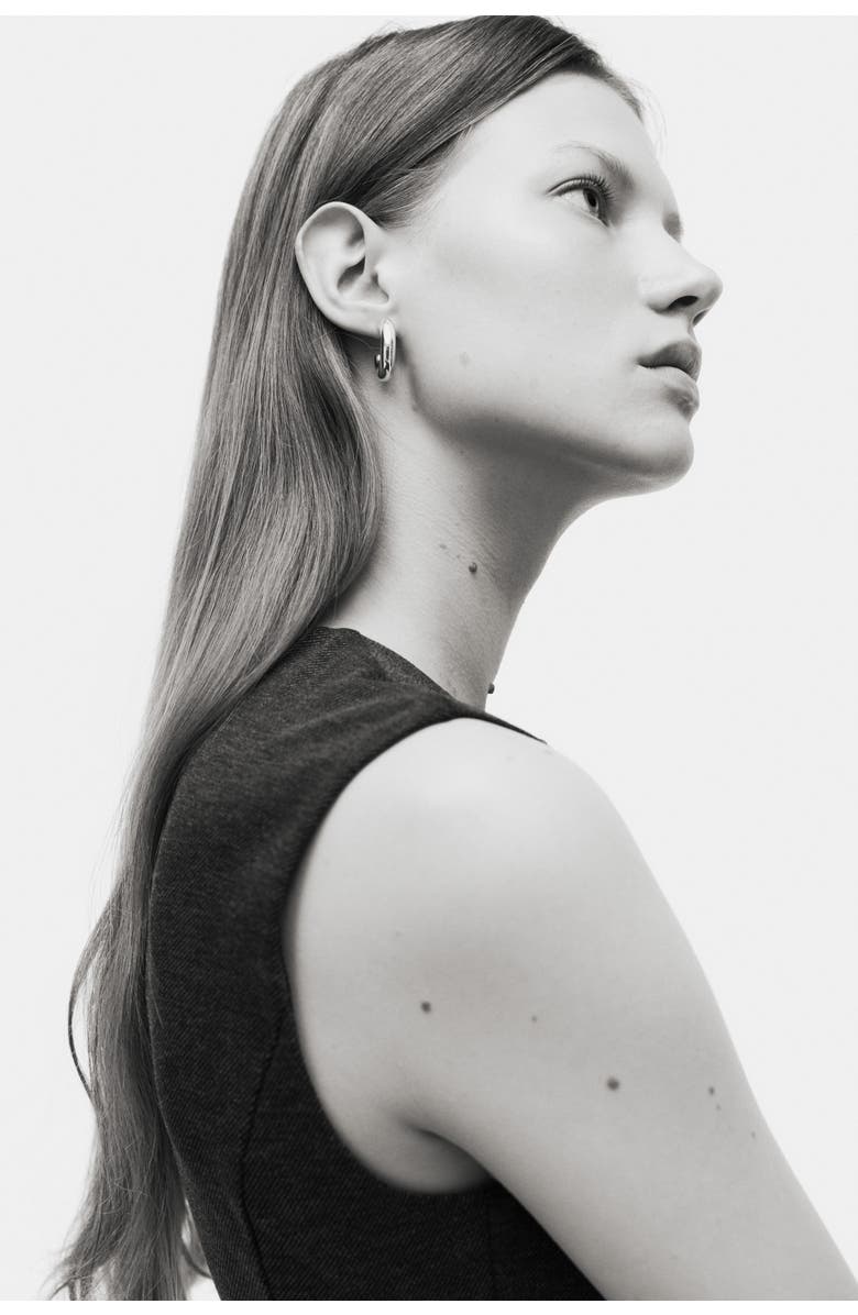 H&M Double-breasted Waistcoat, Alternate, color, Dark Gray Melange