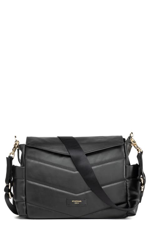 Aria Leather Diaper/Stroller Bag