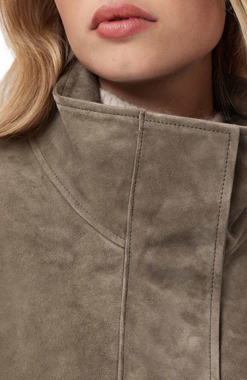 Allsaints Ryder Suede Jacket In Brown