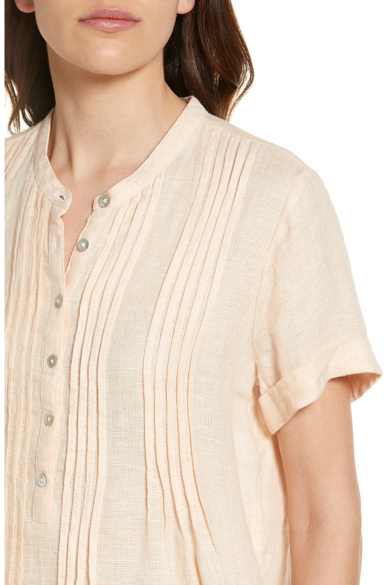 Gemina Linen Dress, Alternate, color, AMBER LIGHT BASKETWEAVE
