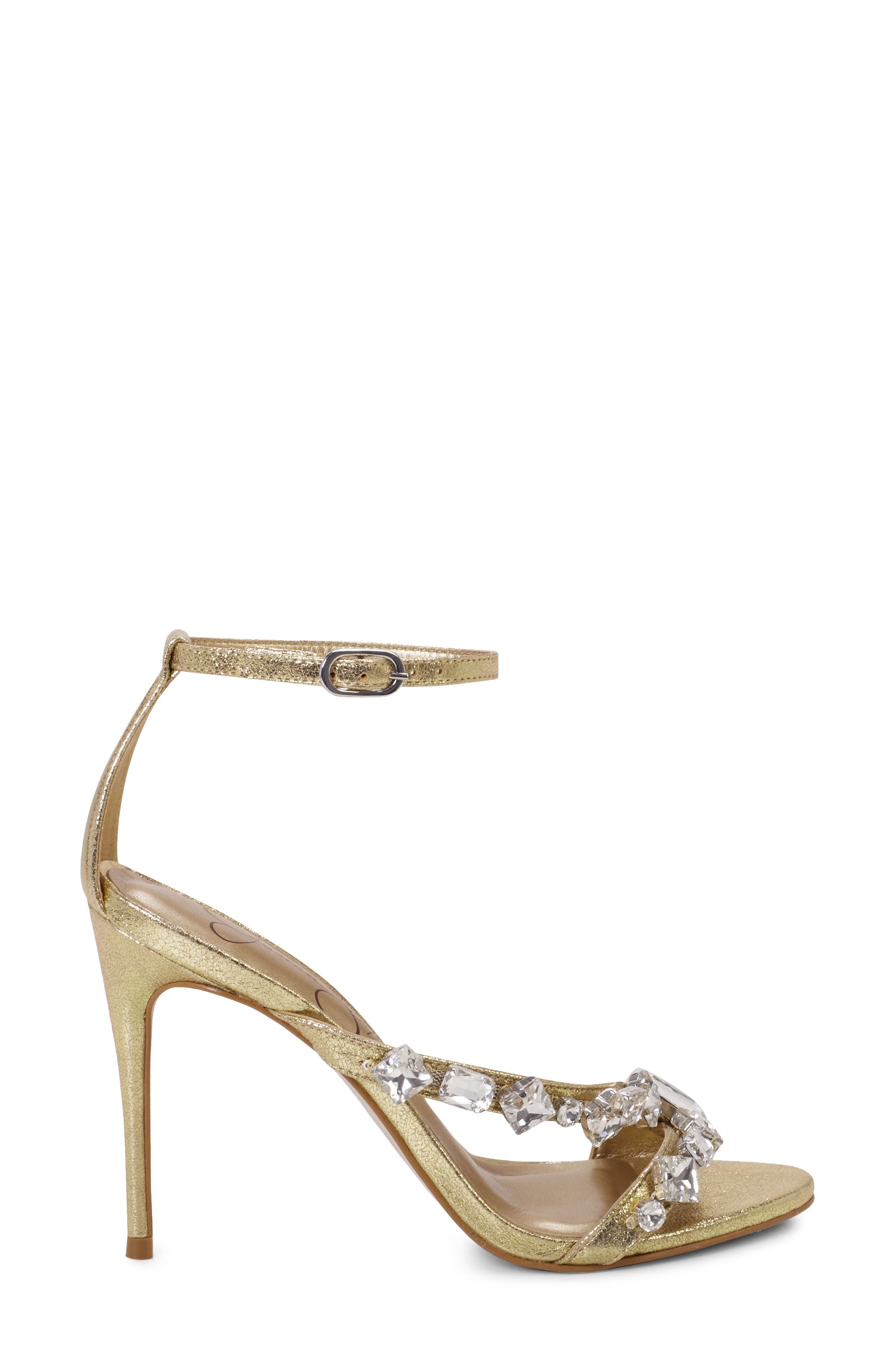 Jessica Simpson Raela Ankle Strap Sandal, Alternate, color, Gold