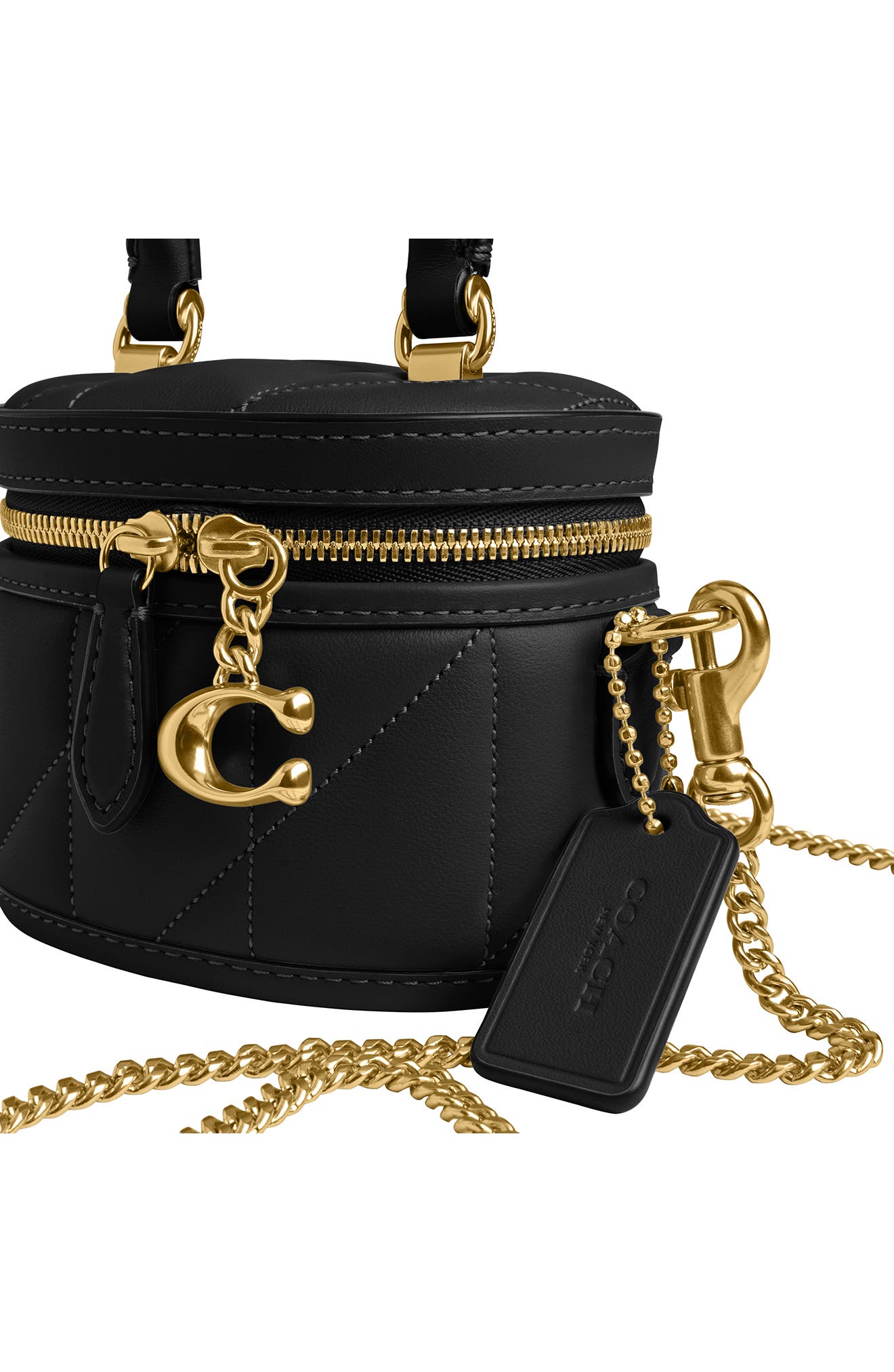 COACH Trail Quilted Pillow Leather Crossbody Bag, Alternate, color, 