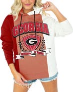 GAMEDAY COUTURE Women's Gameday Couture Red Georgia Bulldogs Hall of Fame Colorblock Pullover Hoodie