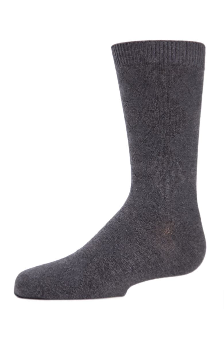 Awesome Argyle Crew Socks, Main, color, Gray