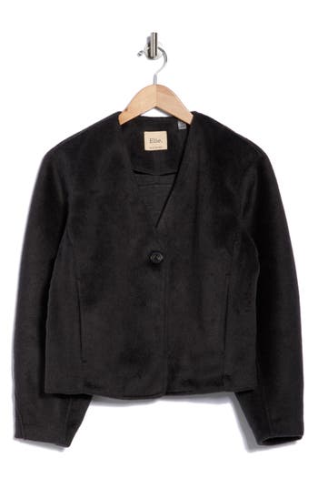 Elie Elie Tahari Crop Jacket In Gray