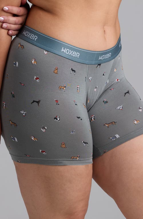 Woxer Baller Ultra-soft 5-inch Boxer Briefs In Gray