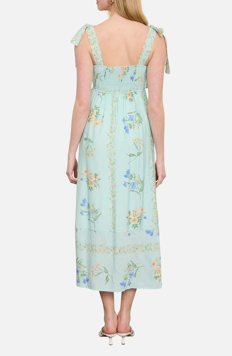 Blu Pepper Tie Strap Sundress, Alternate, color, Sage Multi