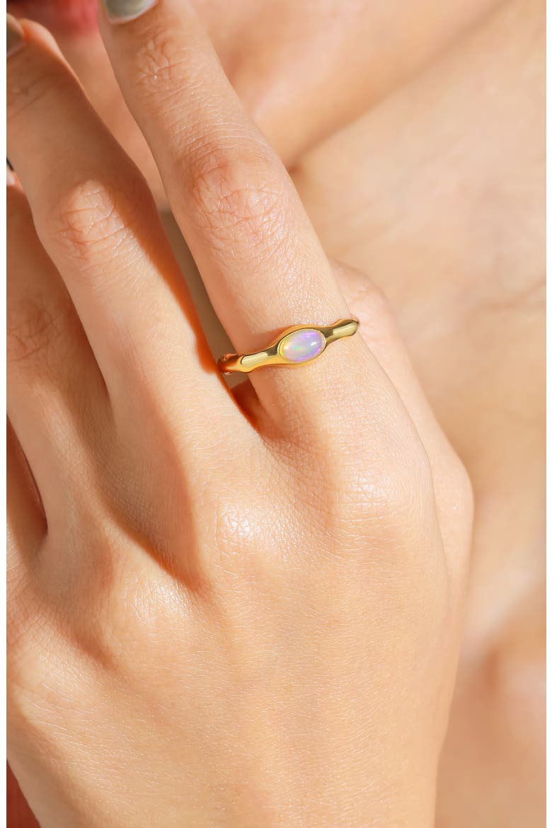 Wavy Band Ring, Alternate, color, YELLOW