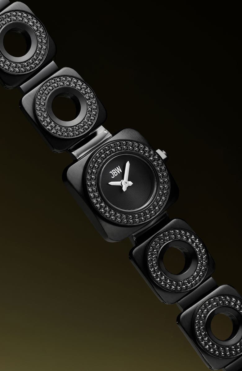 JBW Chasm Bracelet Watch, 22mm, Alternate, color, Ip Black/ Stainless Steel/ Bla