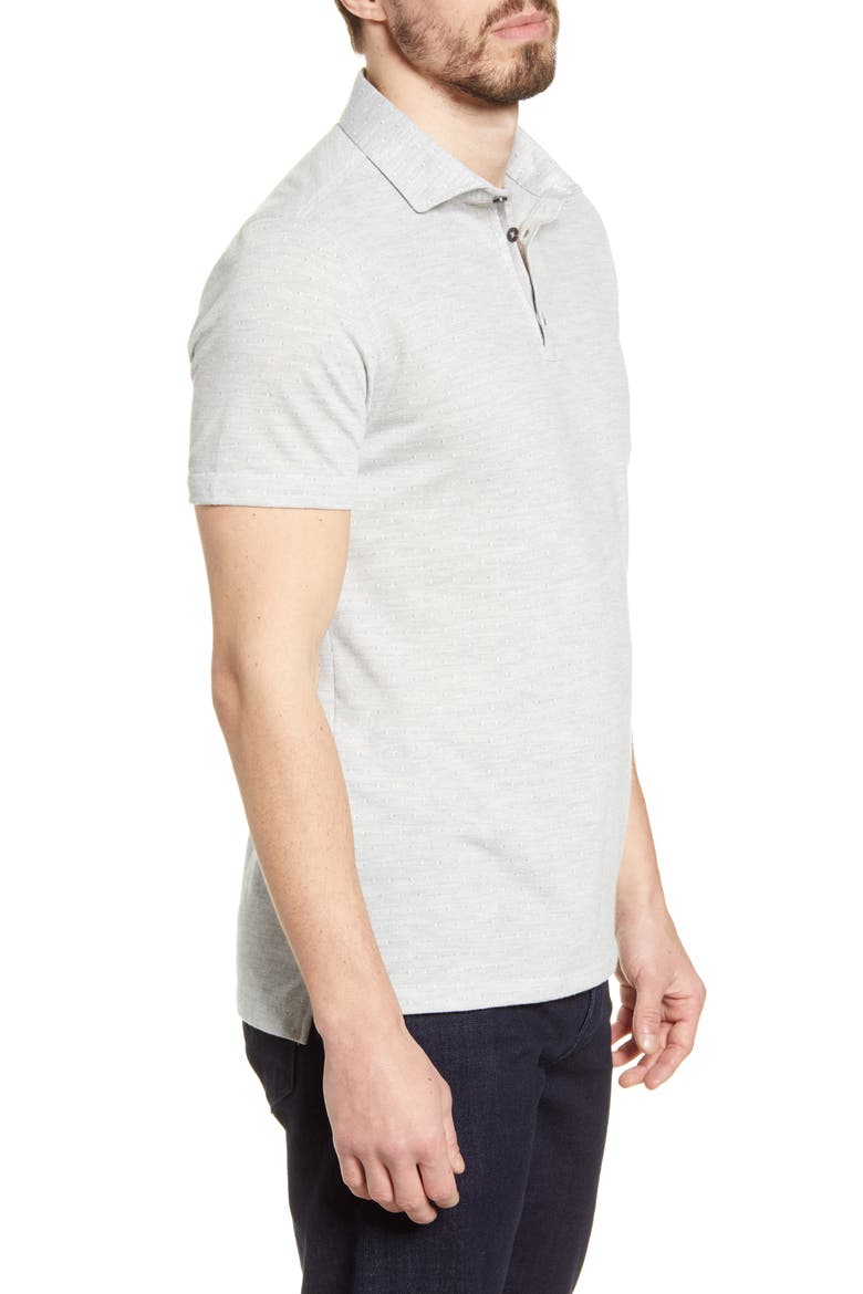 Jacquard Performance Polo, Alternate, color, WHITE