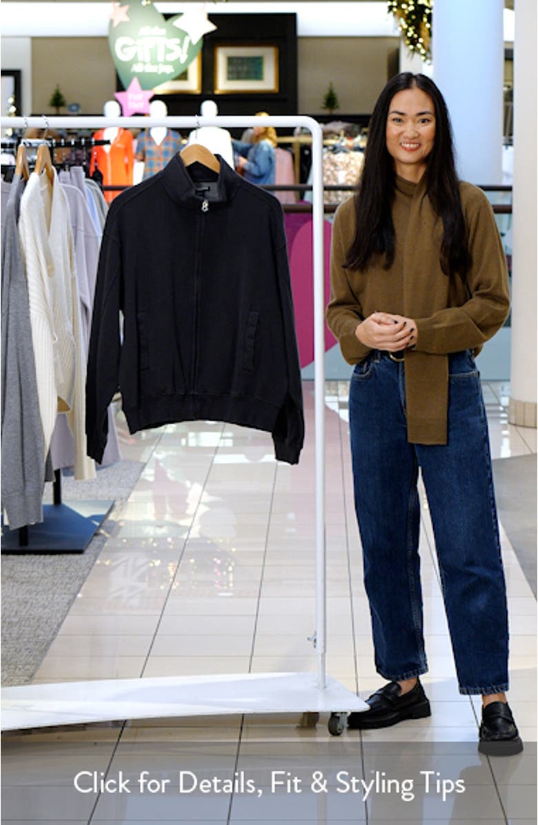 The Avery Brushed Cotton Blend Fleece Sweatshirt, sales video thumbnail