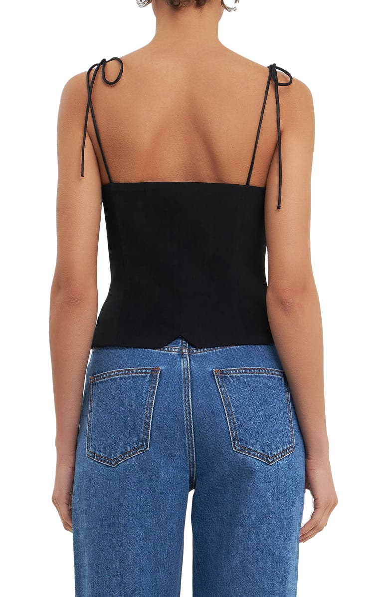 Grey Lab Shoulder Tie Vest, Alternate, color, Black