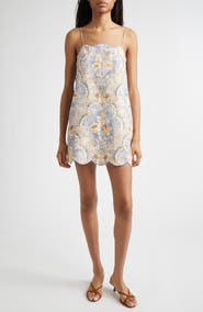 Zimmermann Daylight Scalloped Linen Minidress