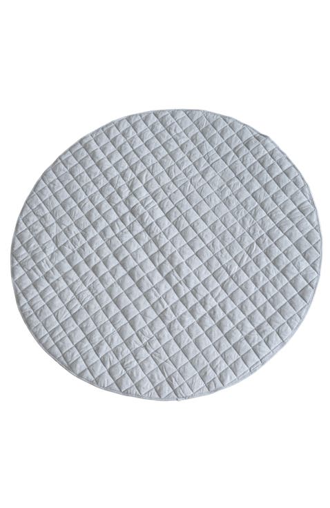 Round Linen Play Mat