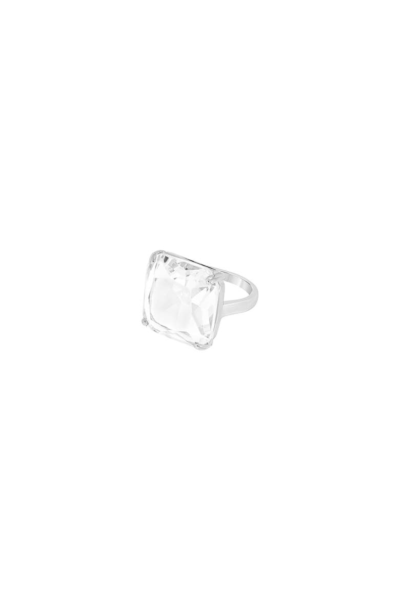 Andie Dainty Minimalist Ring Trendy Everyday Jewelry, Alternate, color, Silver Crystal - Size 7