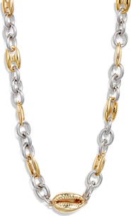 VIDAKUSH Duotone Cowry Choker Necklace