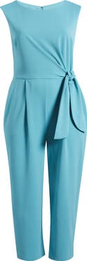 Tahari ASL Side Tie Scuba Crepe Jumpsuit