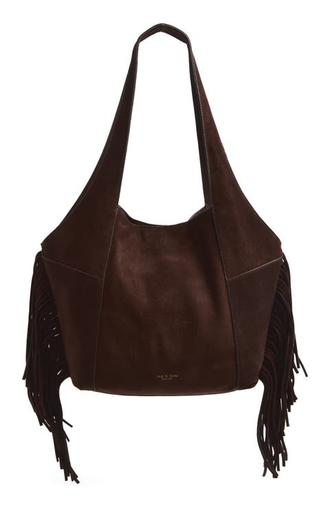 Brayton Fringe Suede Shopper