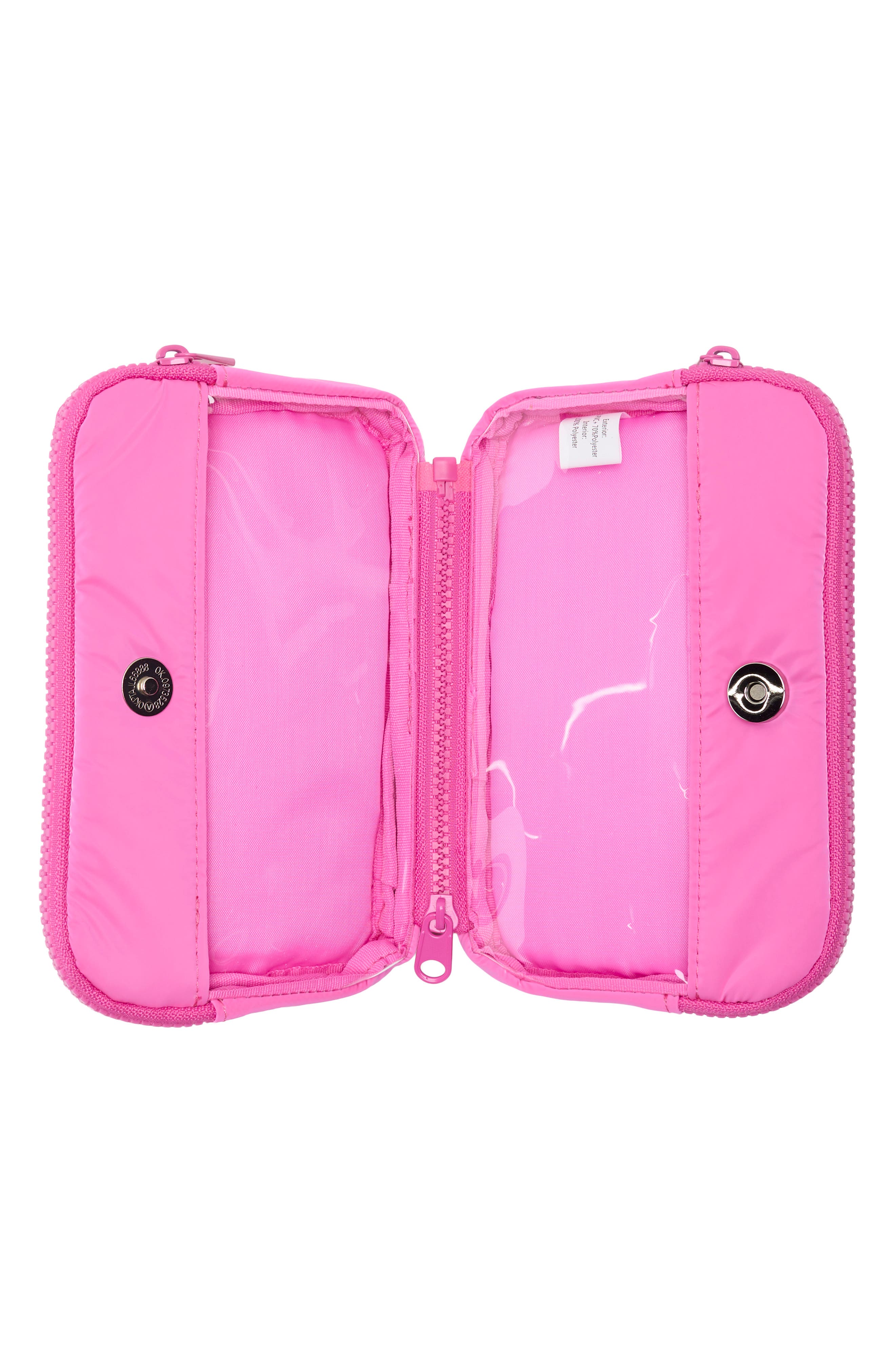 Quilted Pouch, Alternate, color, HOT PINK