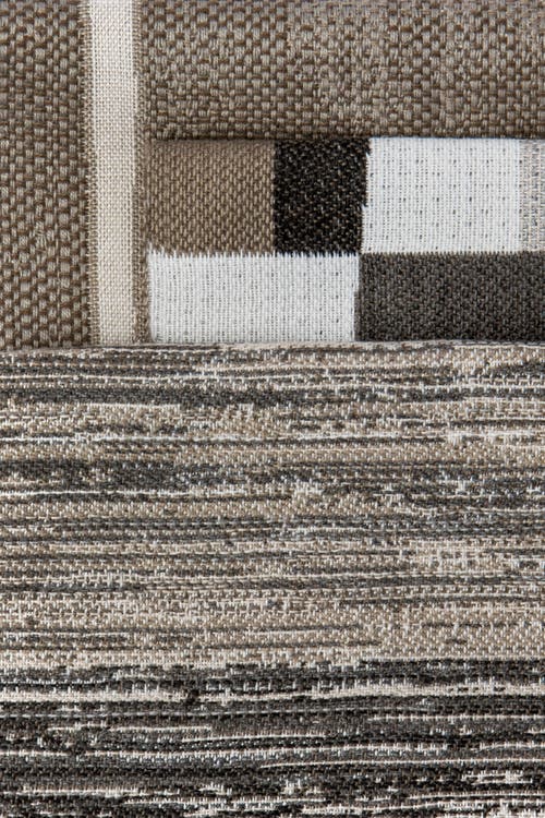 Elaine Smith Strata Grigio Indoor & Outdoor Woven Accent Pillow