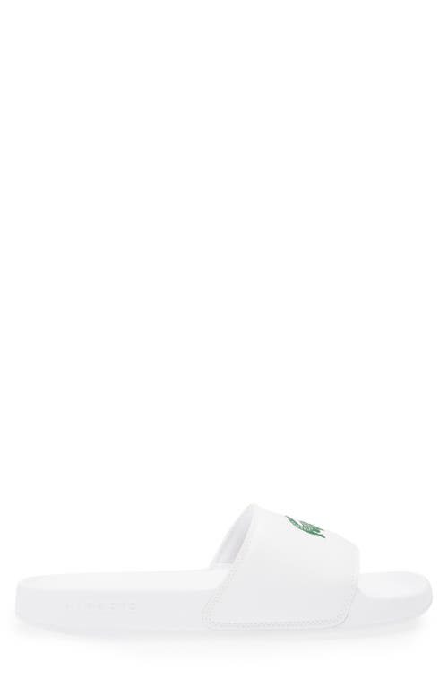 Lacoste Serve 0.0 Sliders White In White/green