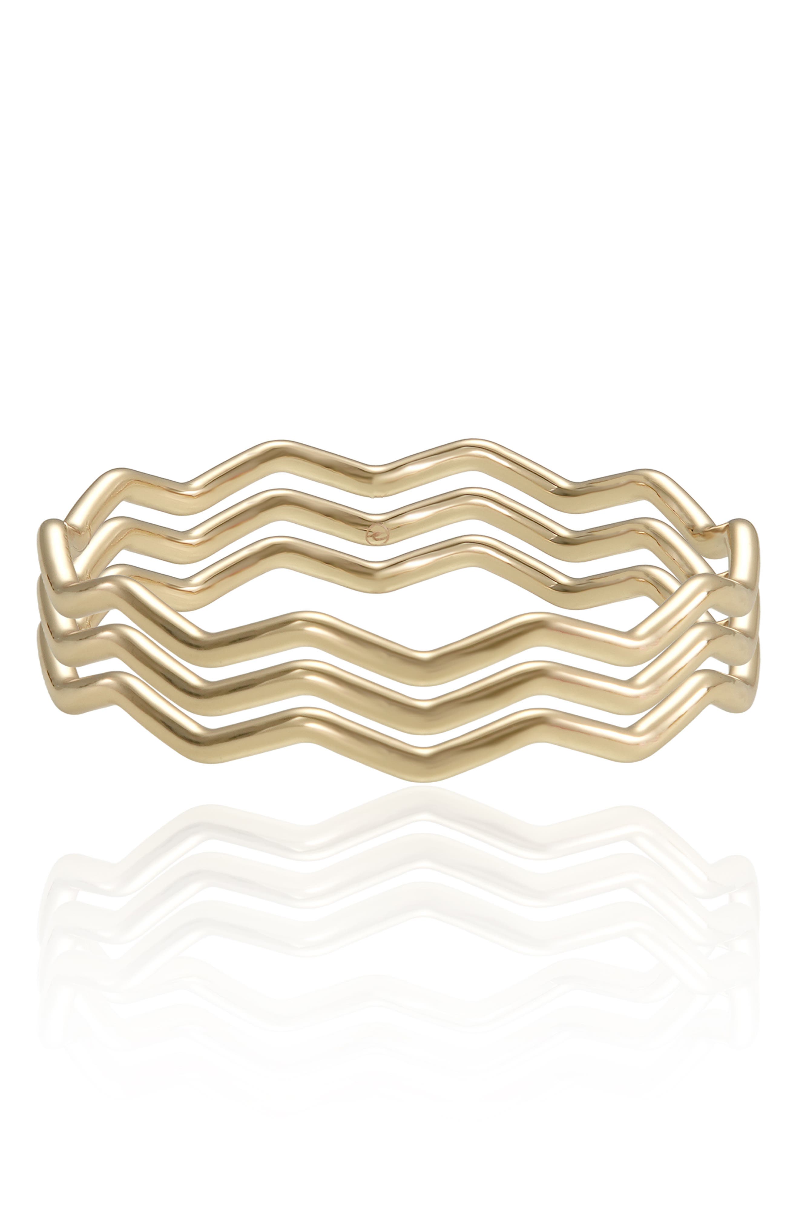 Zig Zag Bangle Set