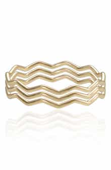 Zig Zag Bangle Set