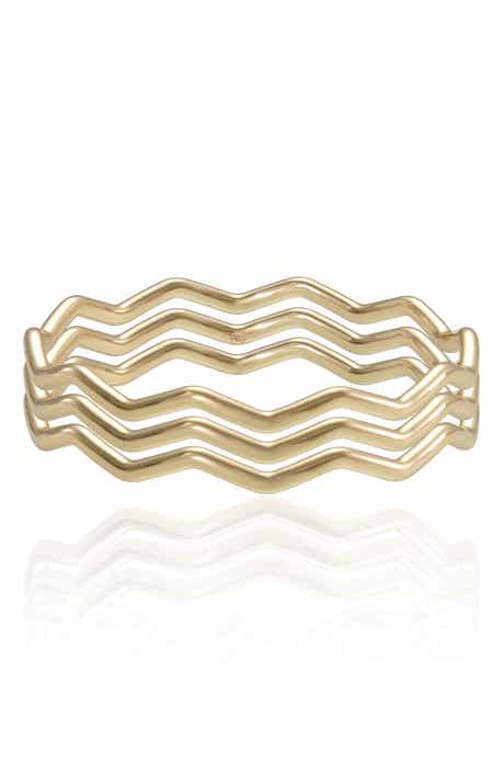 Zig Zag Bangle Set