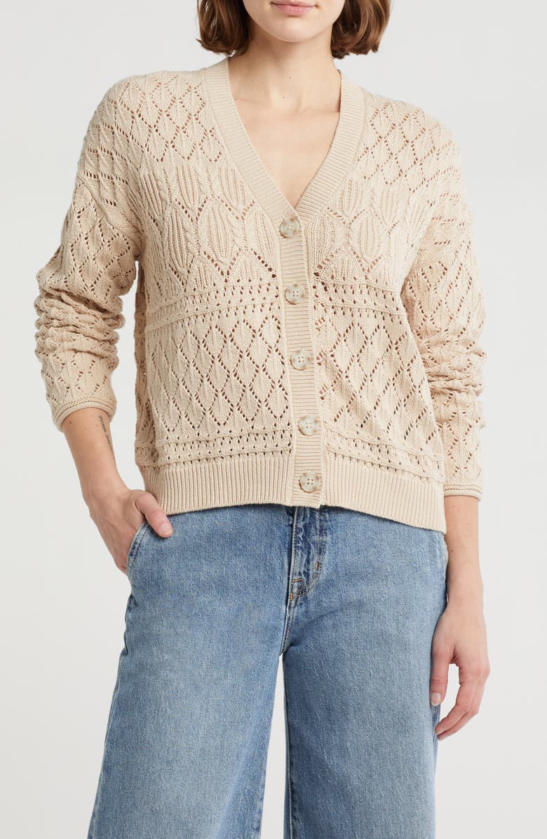 Splendid Dallas Openwork Cardigan, Main, color,