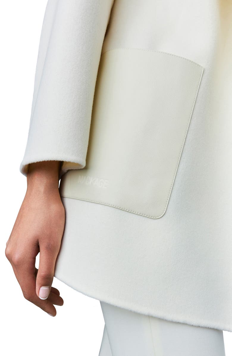 Mackage Azra Belted Double Face Wool Wrap Coat, Alternate, color, 