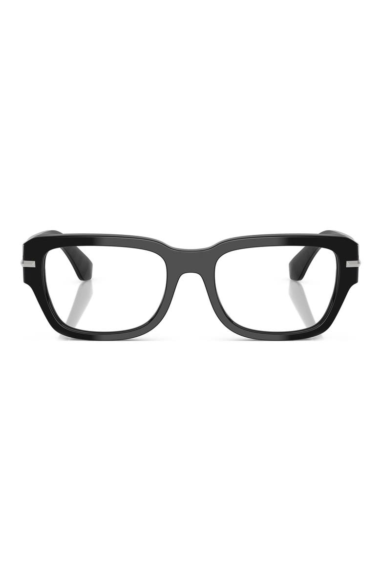 54mm Square Optical Glasses, Main, color, BLACK