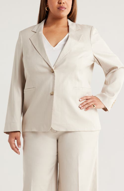 Nordstrom Stretch Linen Blend Boyfriend Blazer