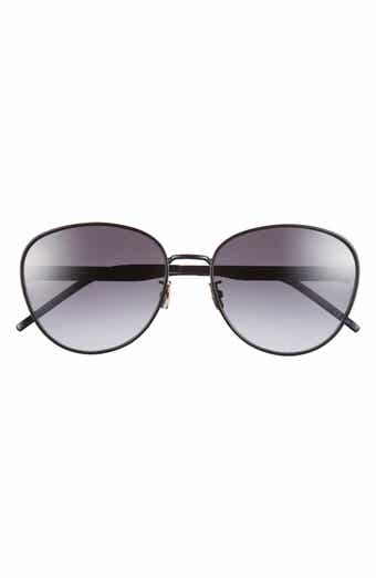 Saint Laurent 59mm Round Sunglasses