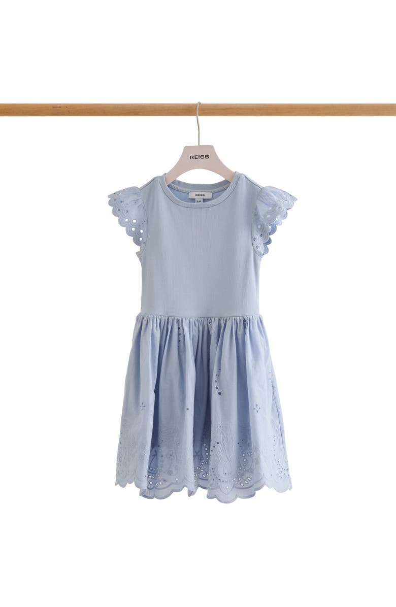 Reiss Kids' Carianna Eyelet Dress, Alternate, color, 