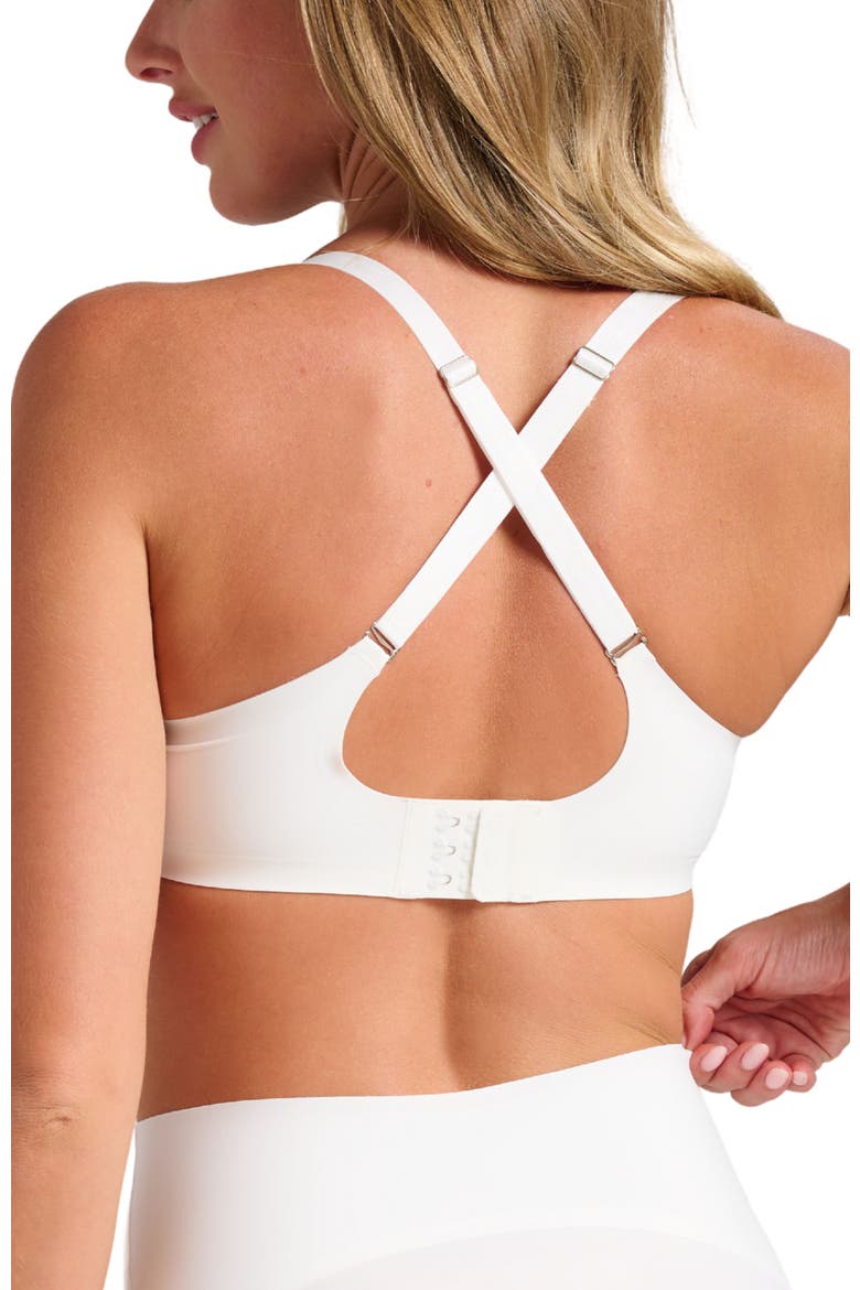Invisible V-Neck Bra, Alternate, color, White
