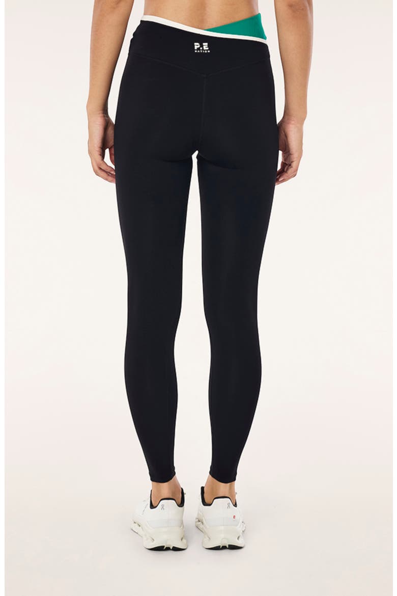 Status Full Length Leggings, Alternate, color, BLACK / COLLEGE GREEN