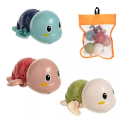 Floating Turtle Wind Up Bath Toy 3-Piece Set
