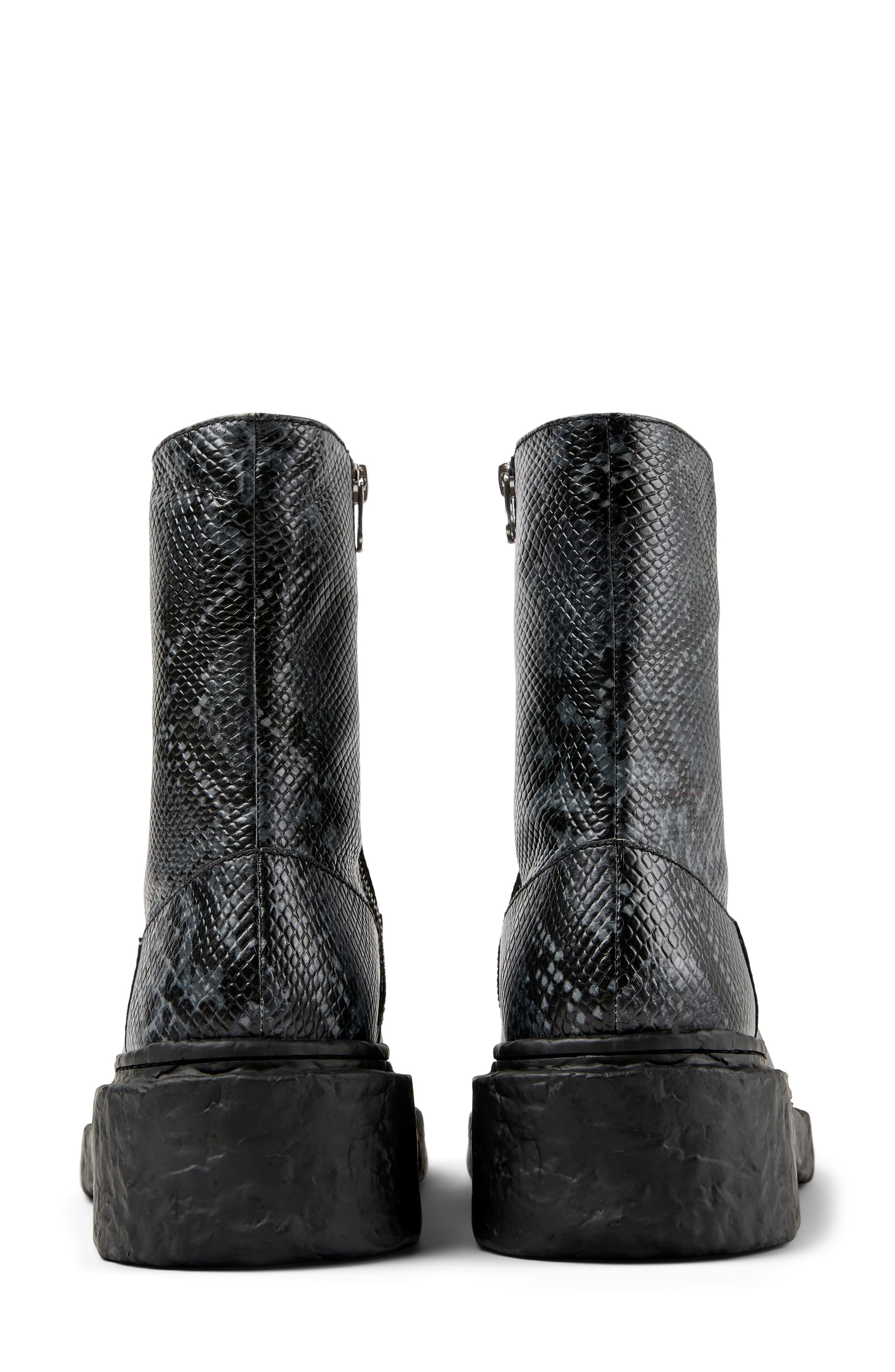 CAMPERLAB Lab Vamonos Snakeskin Embossed Boot, Alternate, color, Multi - Blue