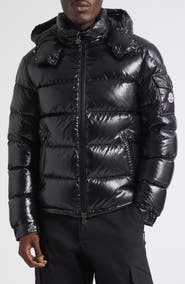 Moncler Maya Lacquered Nylon Down Jacket