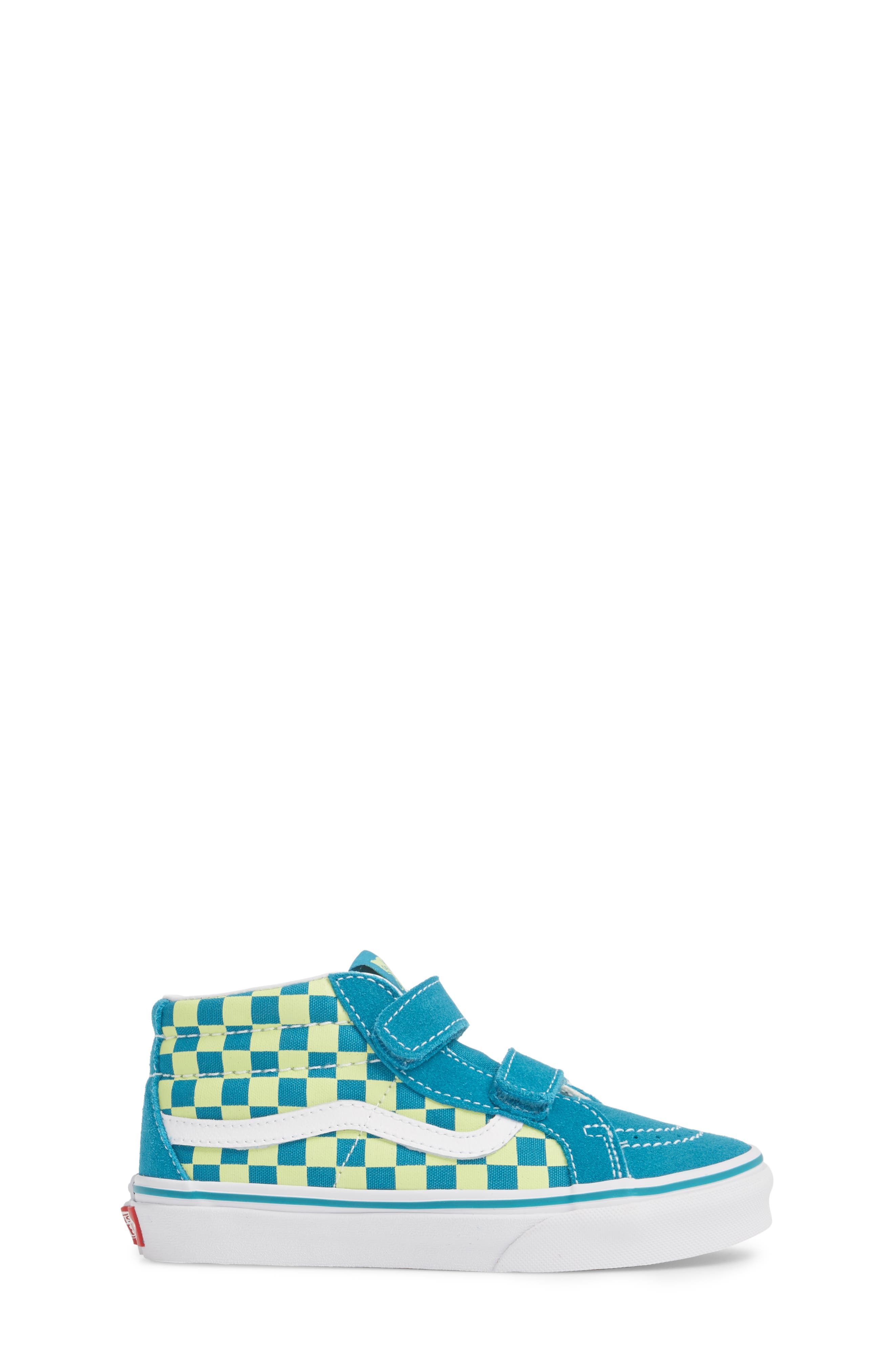 Sk8-Mid Reissue V Sneaker, Alternate, color, ENAMEL BLUE/ SHARP GREEN