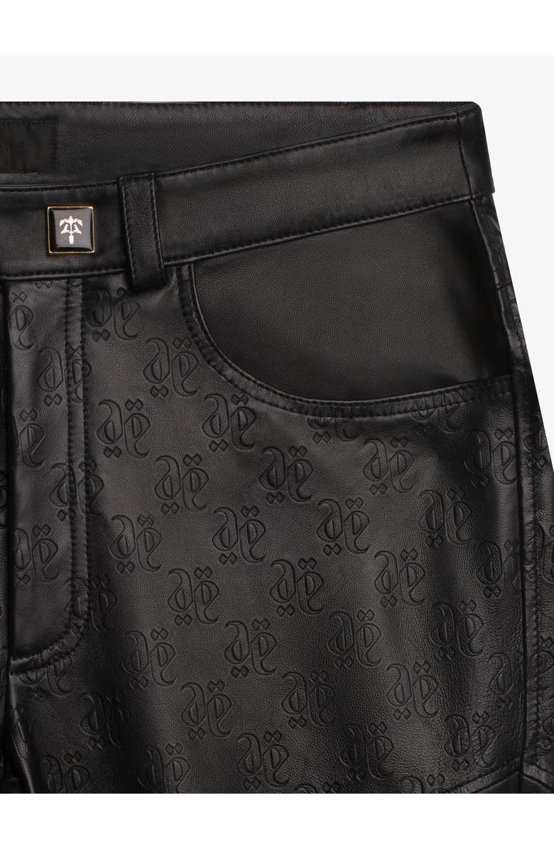 PLACE OF ELMS COWBOY MONOLINK LEATHER PANTS, Alternate, color,