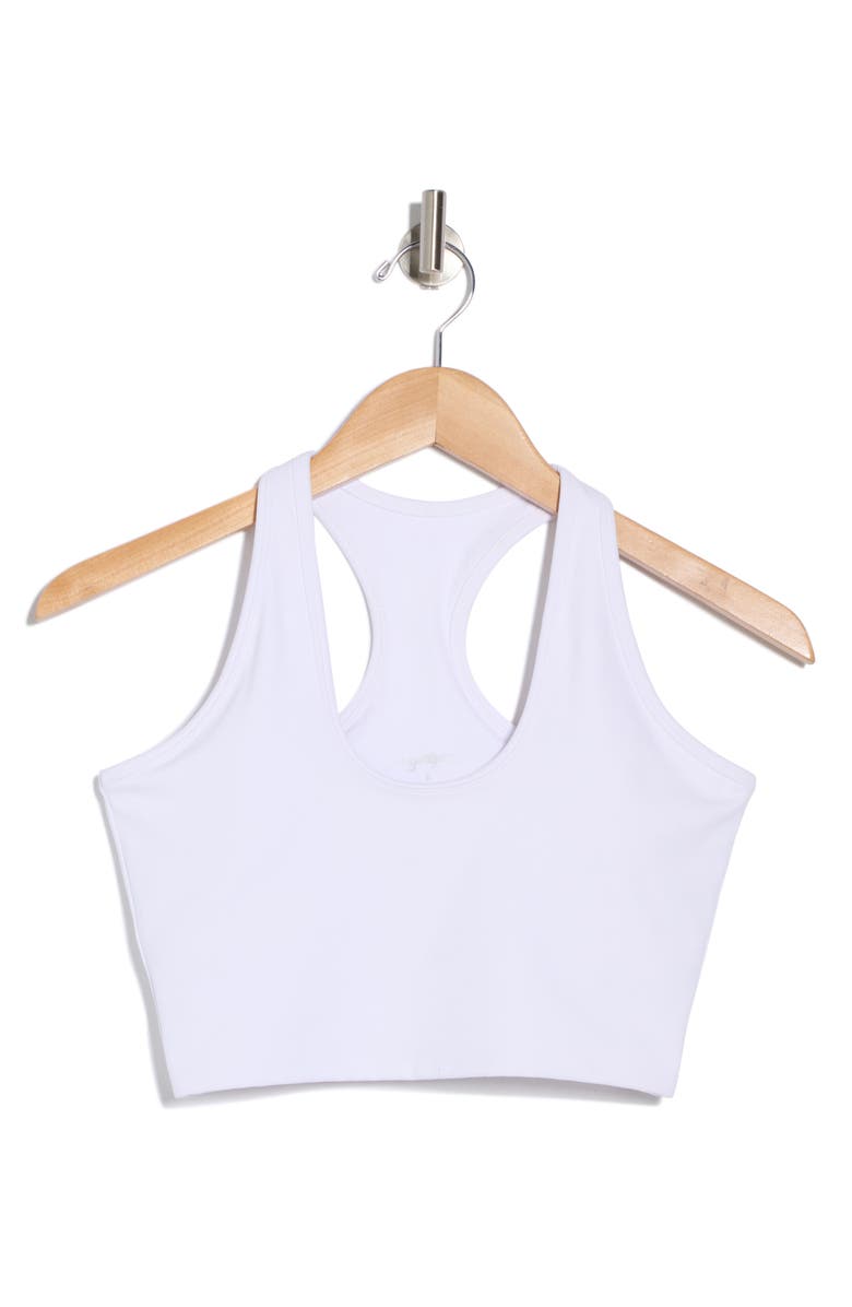 X by Gottex Medium Impact Racerback Sports Bra, Alternate, color, White
