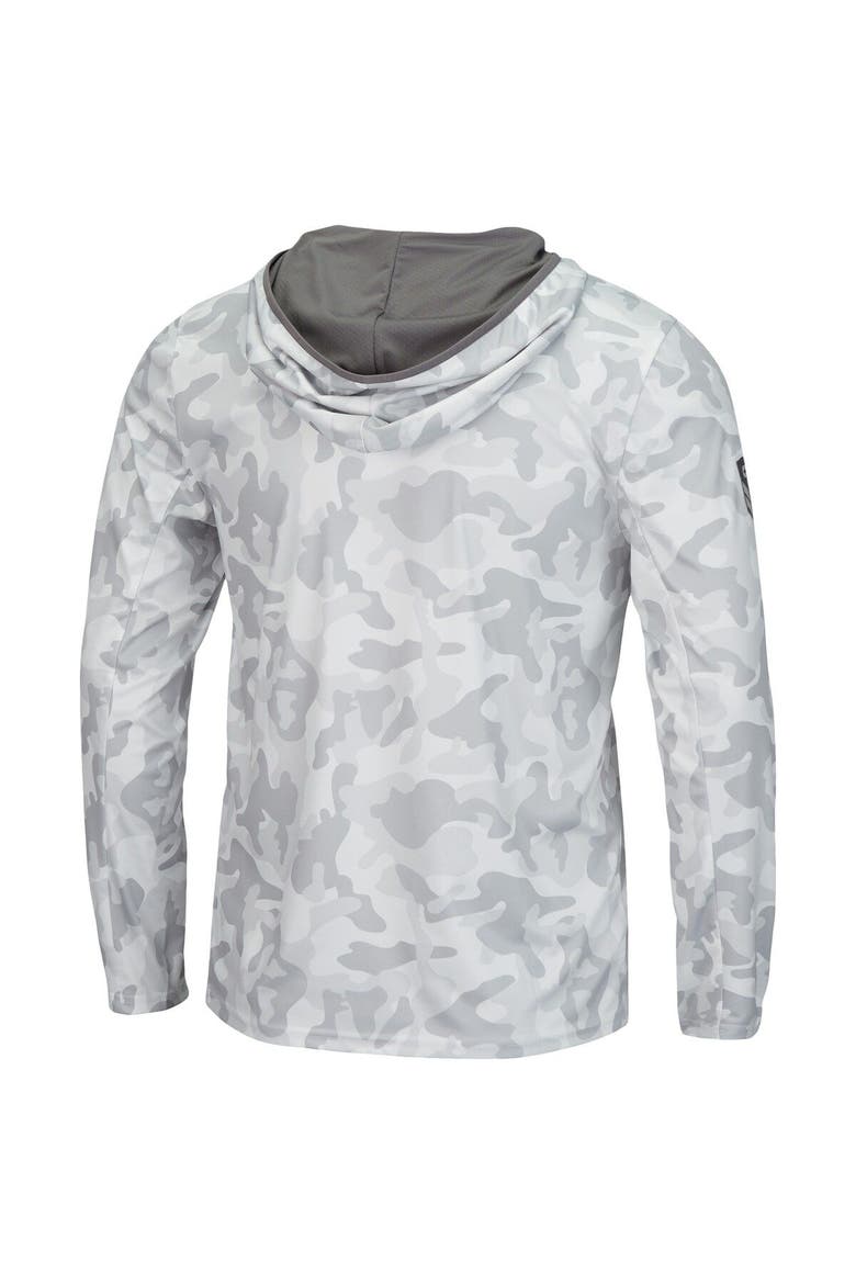 Men's Colosseum Arctic Camo Maryland Terrapins OHT Military Appreciation Long Sleeve Hoodie Top, Alternate, color, Arctic Camo
