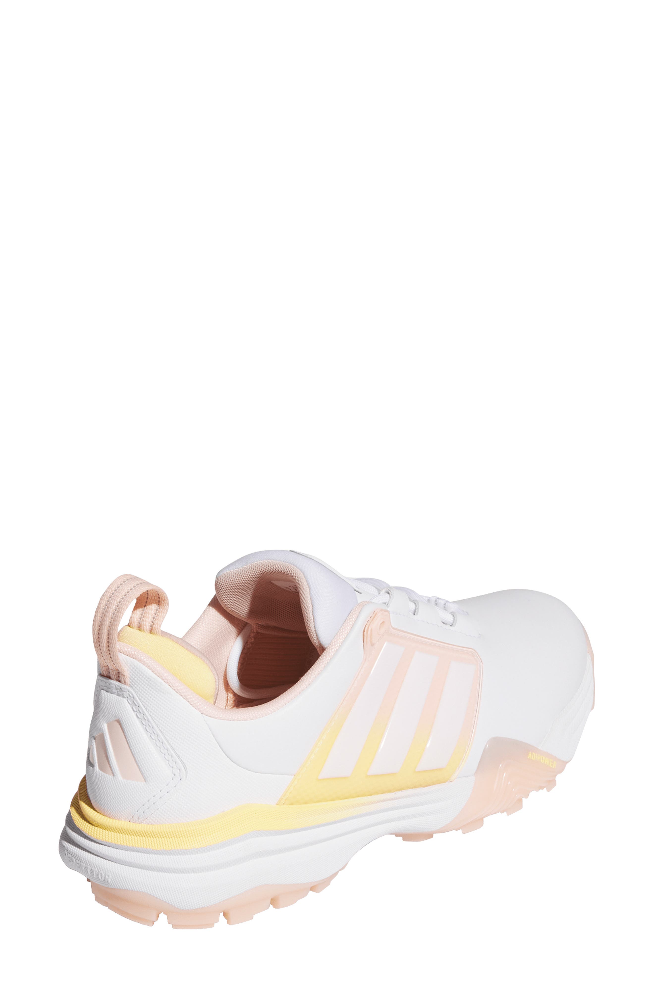 adidas Adipower 26 Spikeless Golf Shoe, Alternate, color, White/ Blush Pink