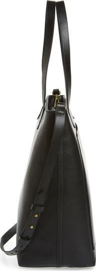 The Zip-Top Medium Transport Leather Tote