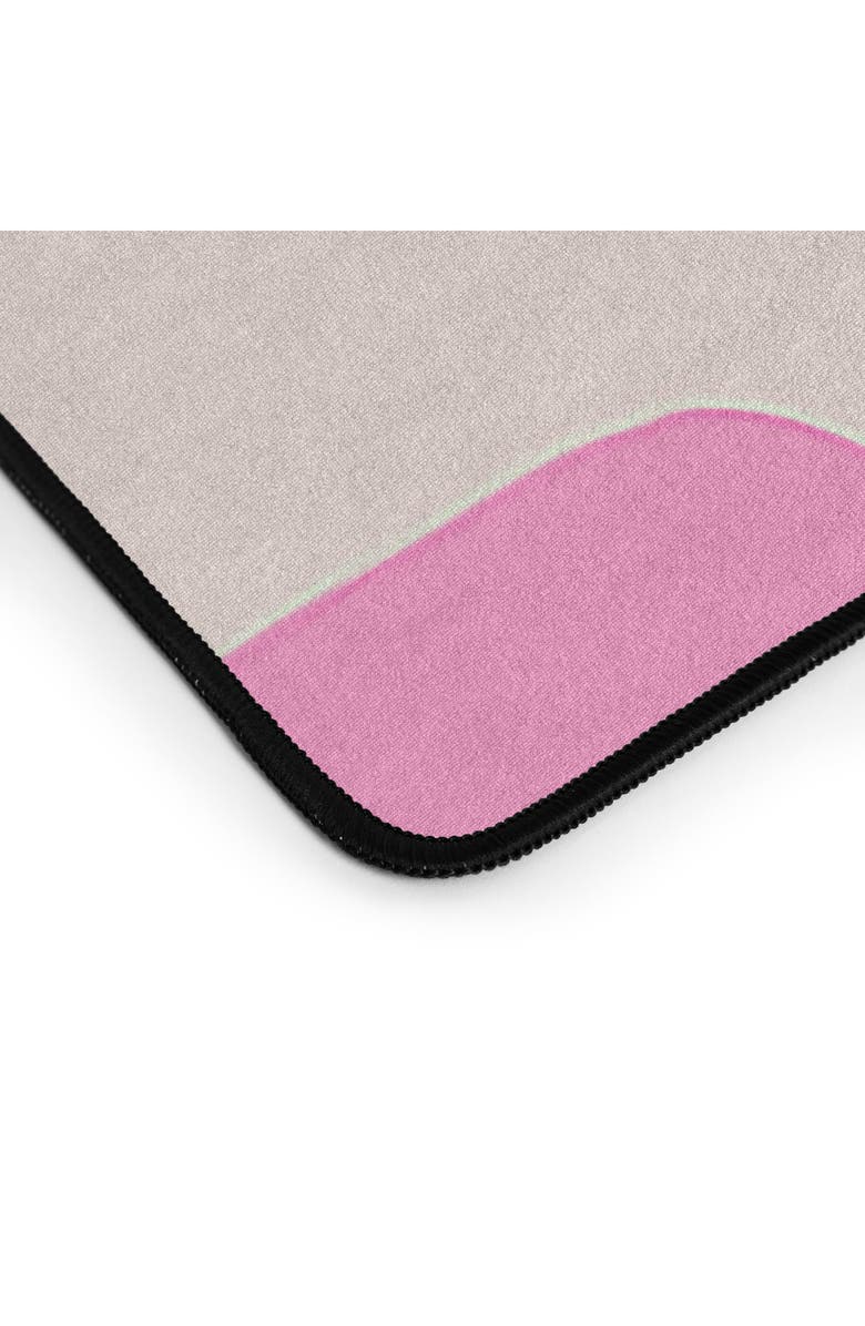 Deny Designs Retro Flower Desk Mat, Alternate, color, Pink/Orange