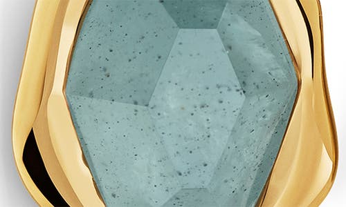 Monica Vinader Womens Blue Odyssey 18ct Yellow-gold Vermeil And Aquamarine Drop Earrings In Blue